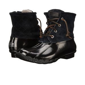 Sperry Topsider All Black Duck Boots